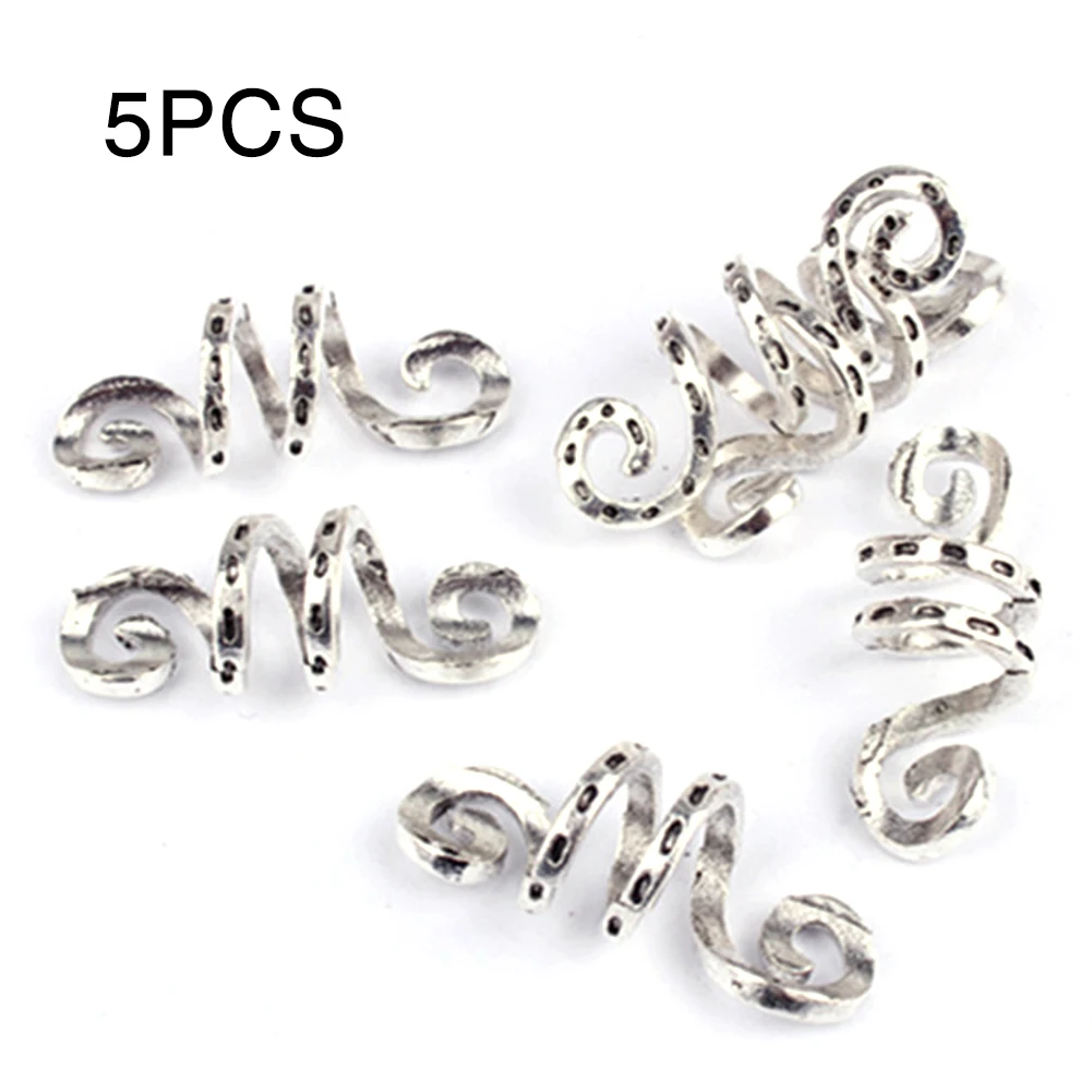 5pcs Charms Vintage Spiral Tube Wig Silver Clips Dreadlock Alloy Accessories Braid Beads
5pcs Charms Vintage Spiral Tube Wig Silver Clips Dreadlock Alloy Accessories Braid Beads