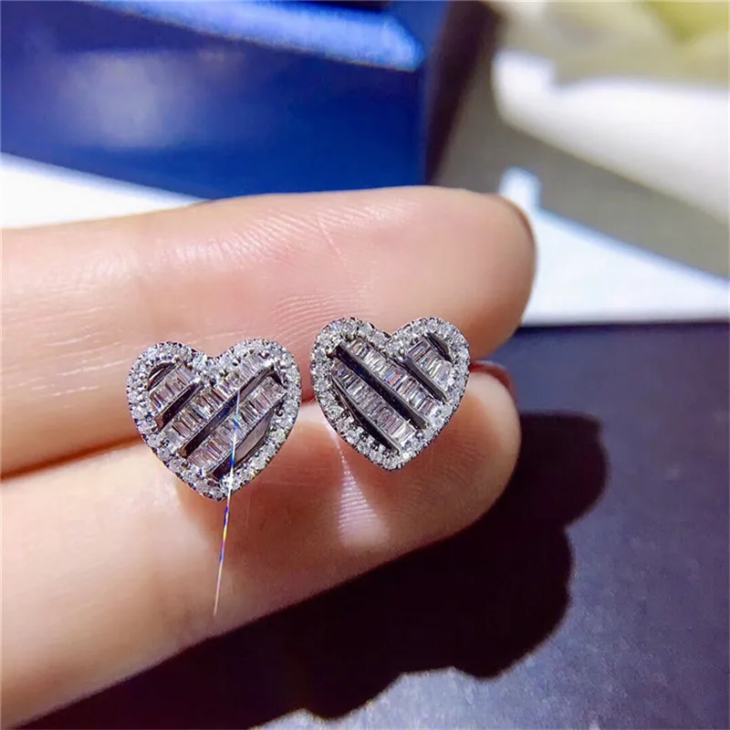 2020 Heart Love Stud Earrings Real 925 Sterling Silver Bijou AAAAA cz Party Wedding Earrings For Women Jewelry accessories
2020 Heart Love Stud Earrings Real 925 Sterling Silver Bijou AAAAA cz Party Wedding Earrings For Women Jewelry accessories