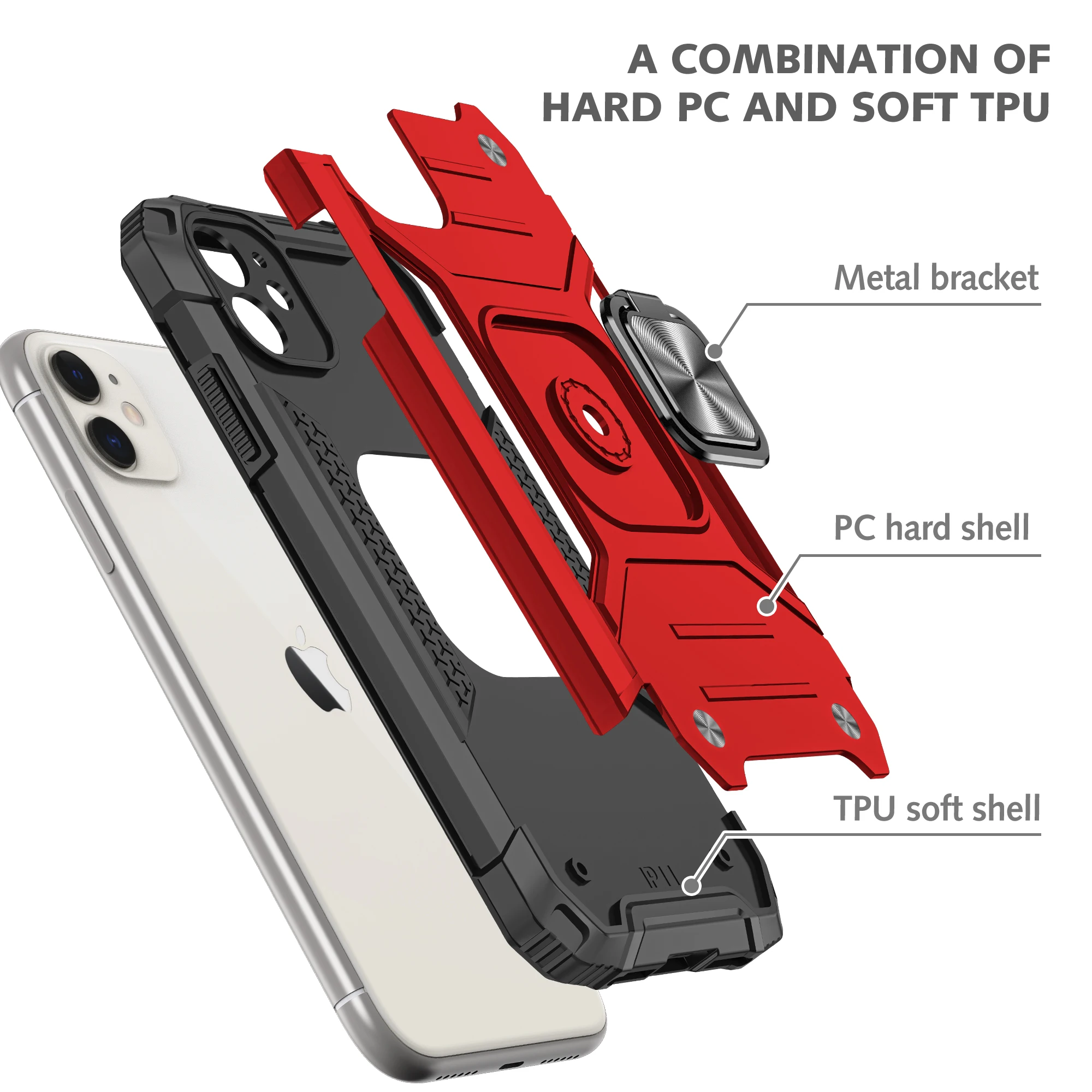 Armor Phone Case For iPhone 12 Mini 11 Pro XS Max XR X 8 7 6 6s Plus SE 2020 Back Cover With Metal Stand For Car Phone Holder
Armor Phone Case For iPhone 12 Mini 11 Pro XS Max XR X 8 7 6 6s Plus SE 2020 Back Cover With Metal Stand For Car Phone Holder