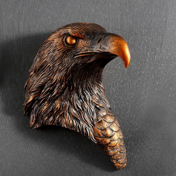 Creative eagle head wall decoration pendant European animal head style wall hanging home living room wall decor
Creative eagle head wall decoration pendant European animal head style wall hanging home living room wall decor