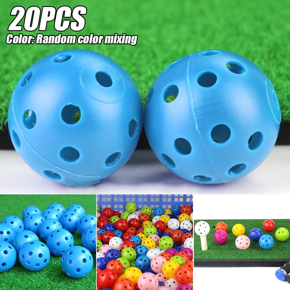 20Pcs 41mm Golf Training Balls Plastic Airflow Hollow with Hole Golf Balls Outdoor Golf Practice Balls Golf Accessories
20Pcs 41mm Golf Training Balls Plastic Airflow Hollow with Hole Golf Balls Outdoor Golf Practice Balls Golf Accessories