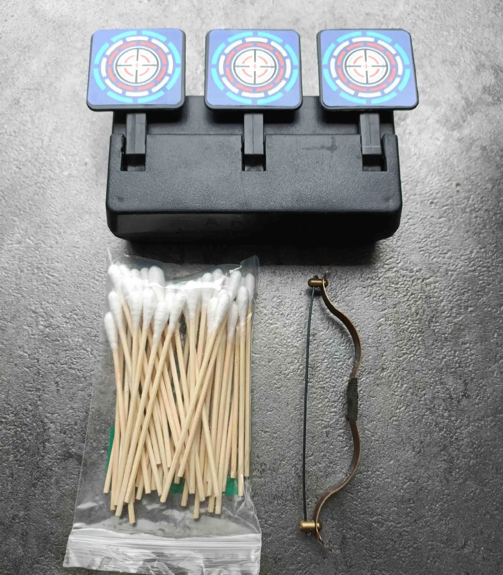 Mini Miniature Bow And Arrow Weapon Model Decompression Artifact Hitting Bugs Archery Soldier Decoration Desktop Toy
Mini Miniature Bow And Arrow Weapon Model Decompression Artifact Hitting Bugs Archery Soldier Decoration Desktop Toy