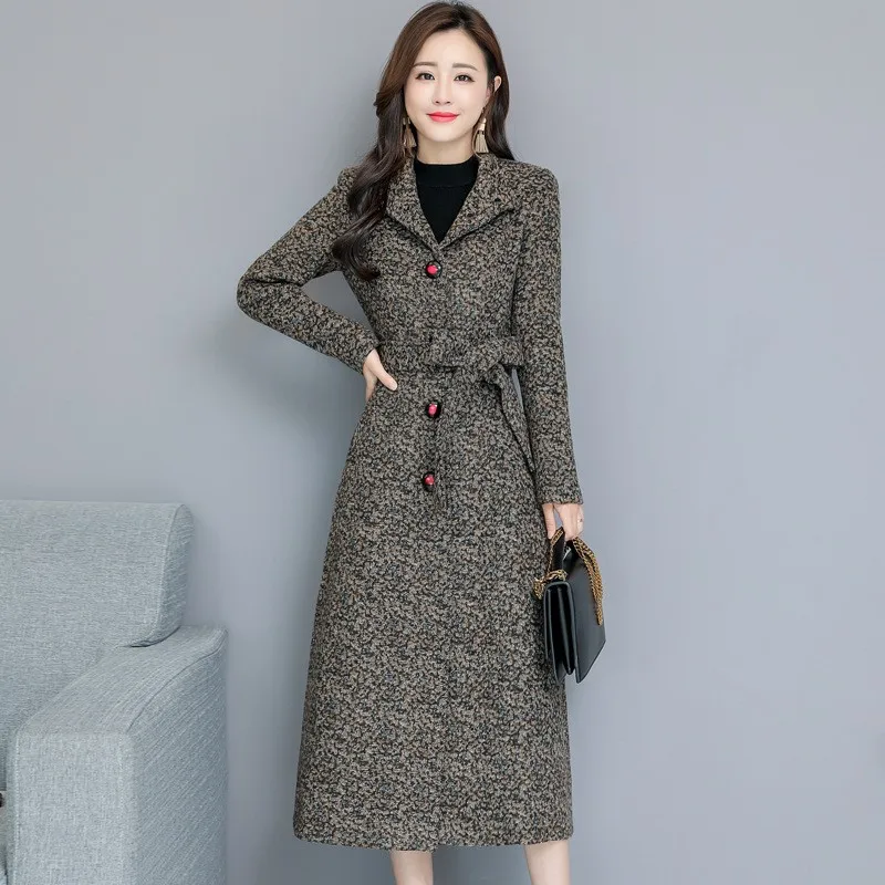 Office Ladies Plus Size Lapel Over The Knee Long Coats Fashion Elegant Slim Long Sleeve Single Breasted Womens Woolen Overcoats
Office Ladies Plus Size Lapel Over The Knee Long Coats Fashion Elegant Slim Long Sleeve Single Breasted Womens Woolen Overcoats