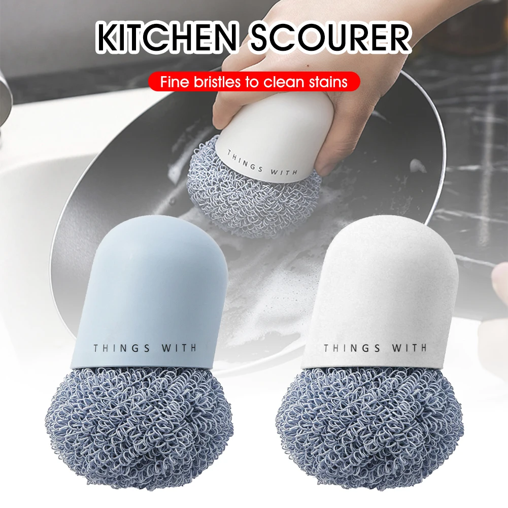 Scouring Pad with Plastic Handle Mesh Scrub Scourer Kitchen Cleaning Tool Non Scratch Oil Stain Cleaner for Dish Pot Stovetop
Scouring Pad with Plastic Handle Mesh Scrub Scourer Kitchen Cleaning Tool Non Scratch Oil Stain Cleaner for Dish Pot Stovetop