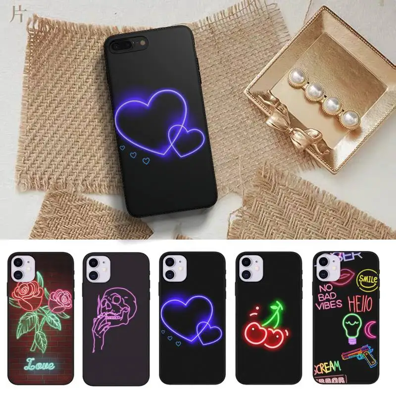 Neon Lights Phone Case Fundas Shell Cover For Iphone 6 6s 7 8 Plus Xr X Xs 11 12 13 Mini Pro Max
Neon Lights Phone Case Fundas Shell Cover For Iphone 6 6s 7 8 Plus Xr X Xs 11 12 13 Mini Pro Max