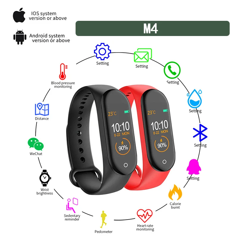 Smart Men's Watch Sports Smart Band Women's Digital Clock Heart Rate Blood Pressure Monitoring Tracker Wristband Electronic
Smart Men's Watch Sports Smart Band Women's Digital Clock Heart Rate Blood Pressure Monitoring Tracker Wristband Electronic