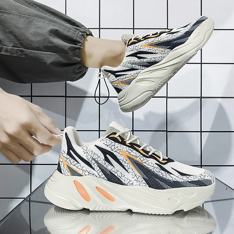 Кроссовки мужские сетчатые для бега, легкие дышащие, массивные, Спортивная Уличная обувь для прогулок, 46
Кроссовки мужские сетчатые для бега, легкие дышащие, массивные, Спортивная Уличная обувь для прогулок, 46