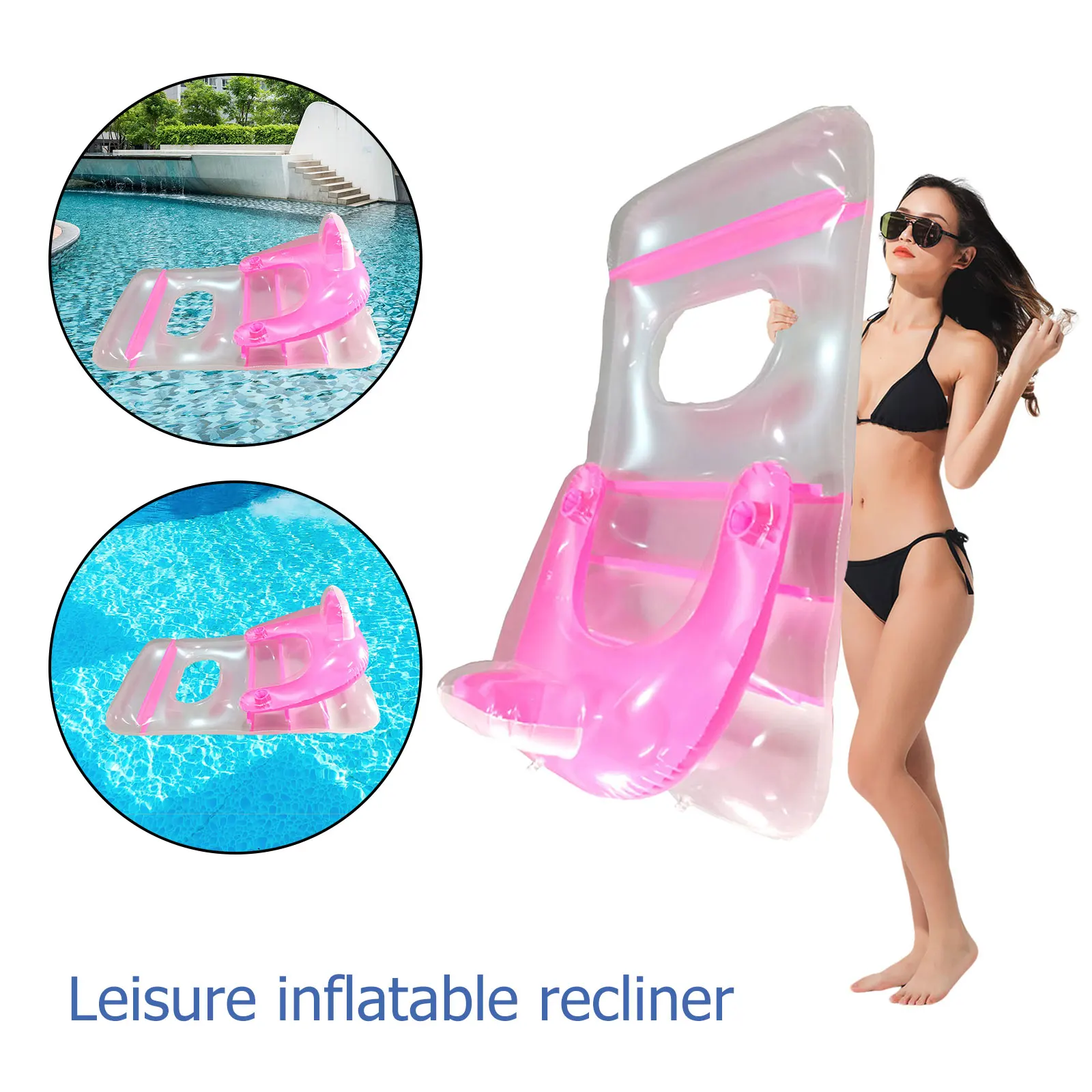 

Надувная плавающая кровать, плавающий матрас для бассейна, кресло для отдыха с откидывающейся спинкой, для летнего пляжа, для вечеринки, для...