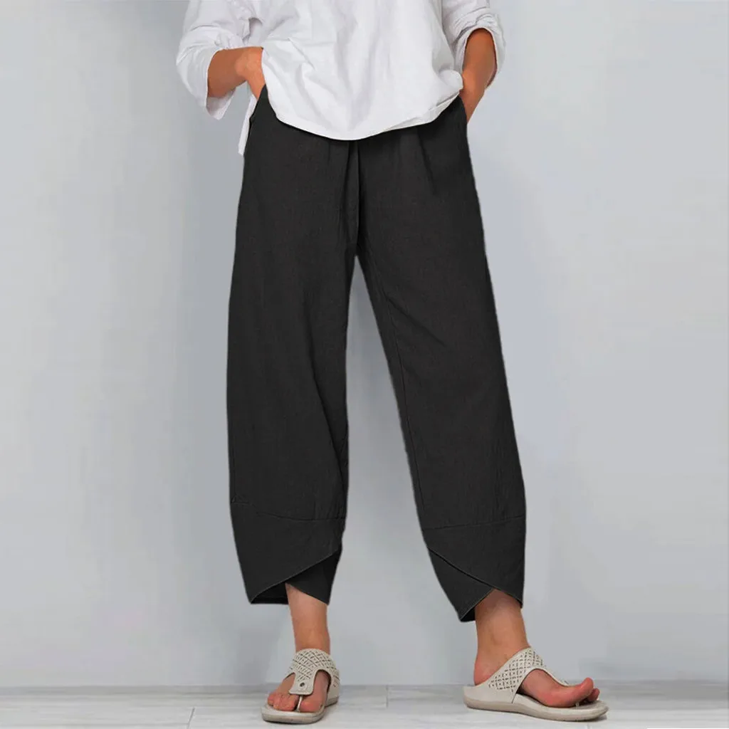 Fashion New 2021 Women Casual High Waist Solid Summer Cotton Loose Long Straight Pants Casual Spring Summer Sports Clothing
Fashion New 2021 Women Casual High Waist Solid Summer Cotton Loose Long Straight Pants Casual Spring Summer Sports Clothing