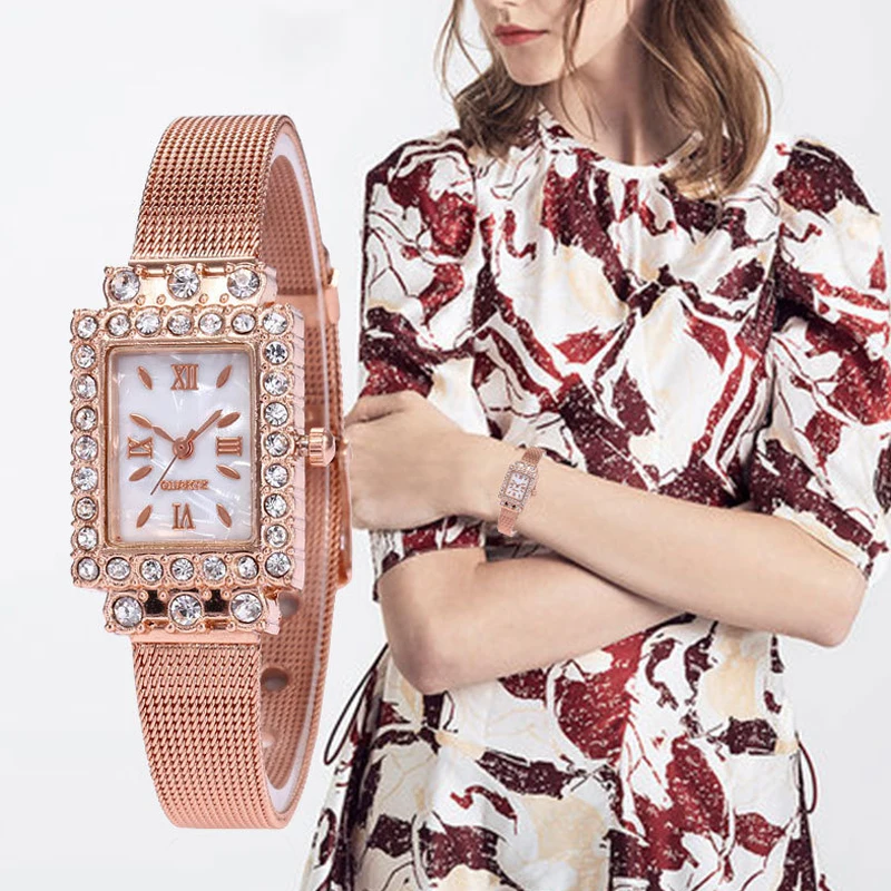 Reloj Mujer Fashion Square Quartz Watch for Women Stylish Rhinestone Gold Alloy Belt Wrist Watches Female Ladies Clock
Reloj Mujer Fashion Square Quartz Watch for Women Stylish Rhinestone Gold Alloy Belt Wrist Watches Female Ladies Clock