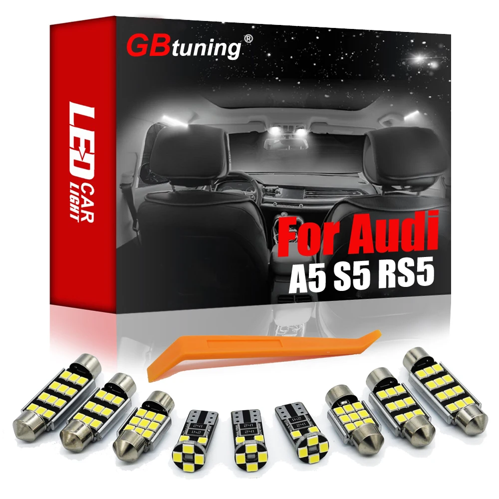 GBtuning No Error LED 14PCS For Audi A5 S5 RS5 B8 (2008-2015) Vehicle Interior Lamp Dome Map Trunk Door Light Kit Accessories
GBtuning No Error LED 14PCS For Audi A5 S5 RS5 B8 (2008-2015) Vehicle Interior Lamp Dome Map Trunk Door Light Kit Accessories