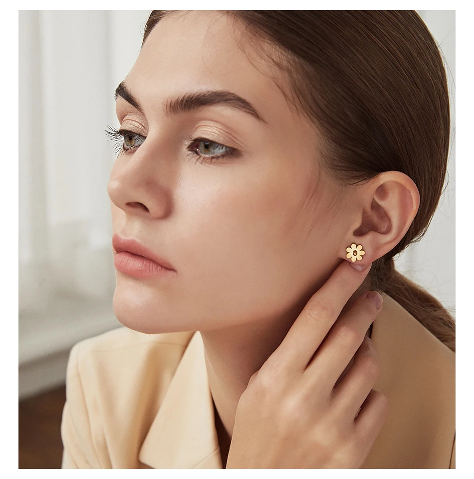Yoiumit Small Daisy Flower Earrings Female Stainless Steel Earrings Golden Temperament Cute Earrings
Yoiumit Small Daisy Flower Earrings Female Stainless Steel Earrings Golden Temperament Cute Earrings