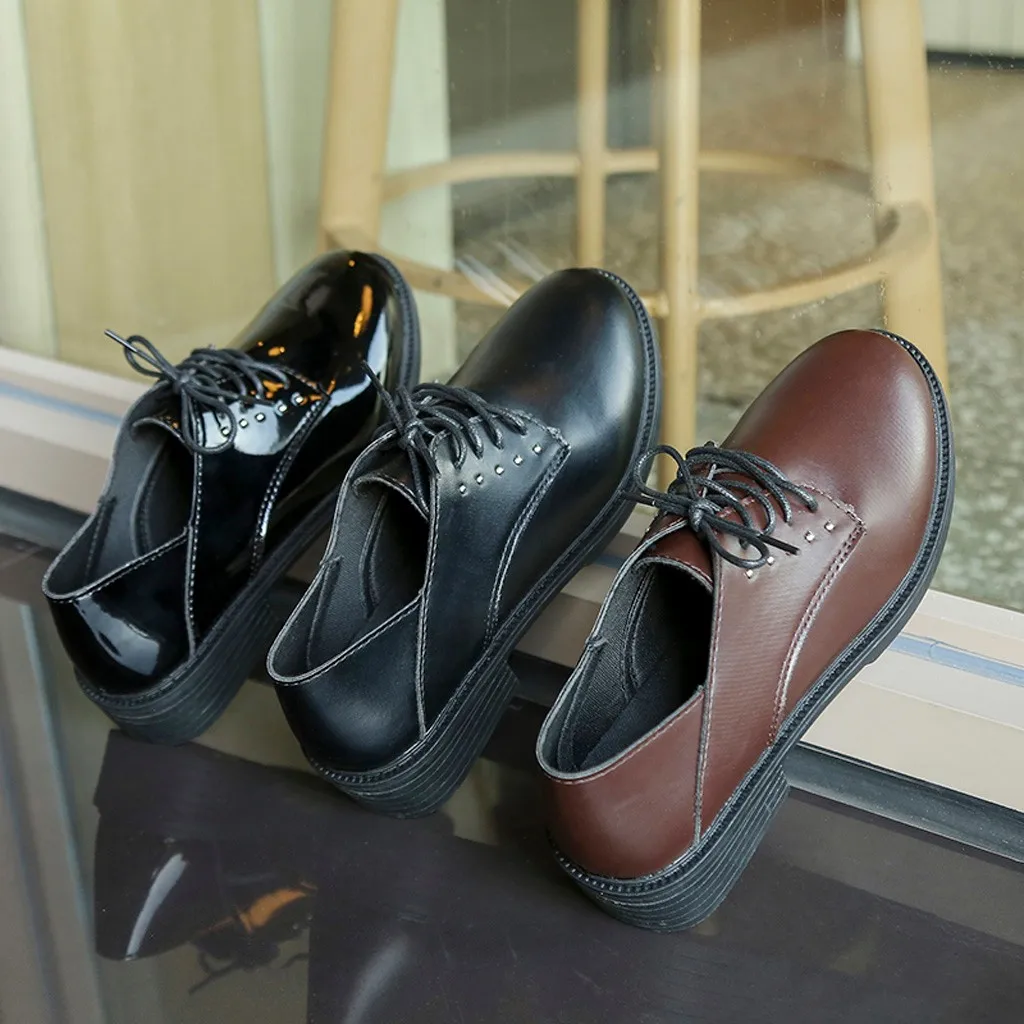 2020 Luxury Brand Flats Shoes Woman Casual Lace Up Work Shoes Black Leather Shoe for Women Flats Comfortable Women Office Shoes
2020 Luxury Brand Flats Shoes Woman Casual Lace Up Work Shoes Black Leather Shoe for Women Flats Comfortable Women Office Shoes
