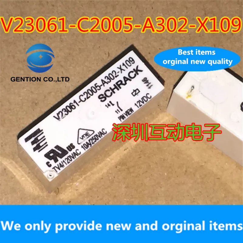 SZFTHRXDZ 100% new original (2PCS-5PCS-10PCS) V23061-C2005-A302-X109 10A 250VAC 12VDC DIP4
SZFTHRXDZ 100% new original (2PCS-5PCS-10PCS) V23061-C2005-A302-X109 10A 250VAC 12VDC DIP4