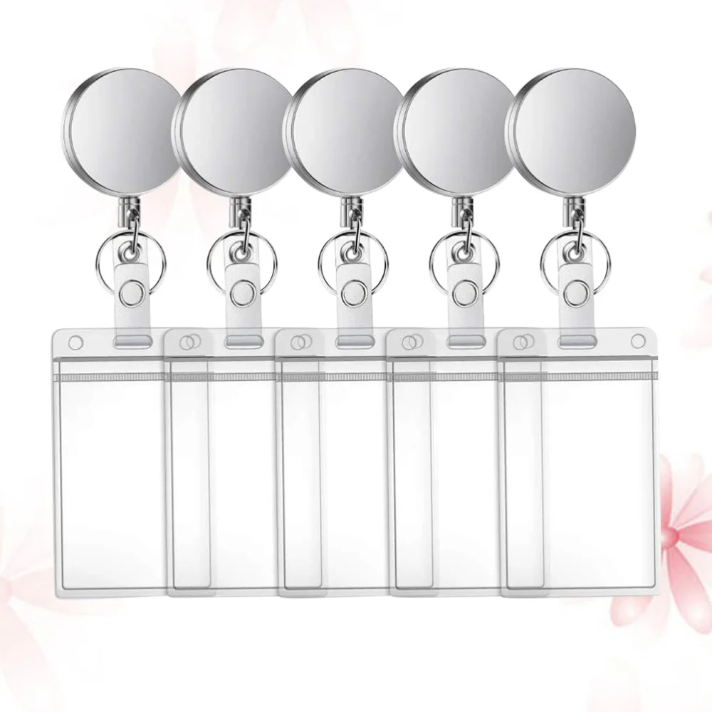 5pcs Telescopic Badge Holder Metal Keychain ID Holder Work Badges Accessories for Nurse Officer Daily Use with Cover
5pcs Telescopic Badge Holder Metal Keychain ID Holder Work Badges Accessories for Nurse Officer Daily Use with Cover