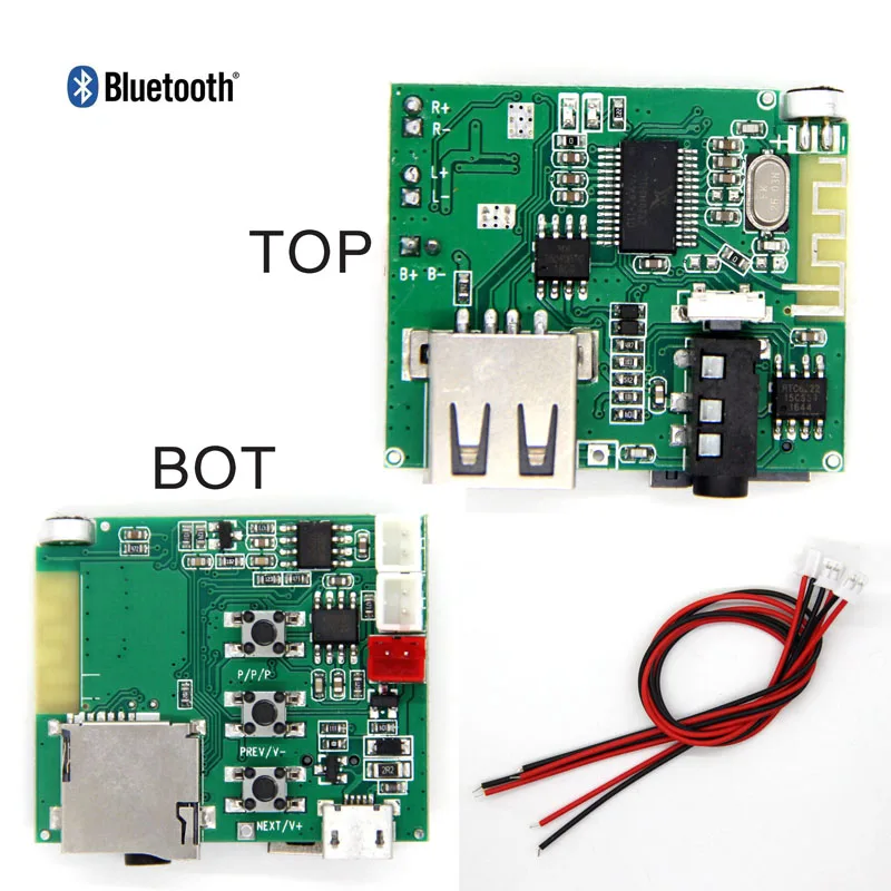 Плата приема звука с функцией воспроизведения аудио через Bluetooth U-диск TF-карта