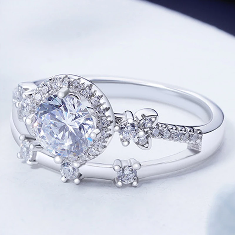 COSYA 100% 925 Sterling Silver White Geometric Butterfly Zircon Creative Design Fashion All-Match Female ring Fine Jewelry Gift
COSYA 100% 925 Sterling Silver White Geometric Butterfly Zircon Creative Design Fashion All-Match Female ring Fine Jewelry Gift