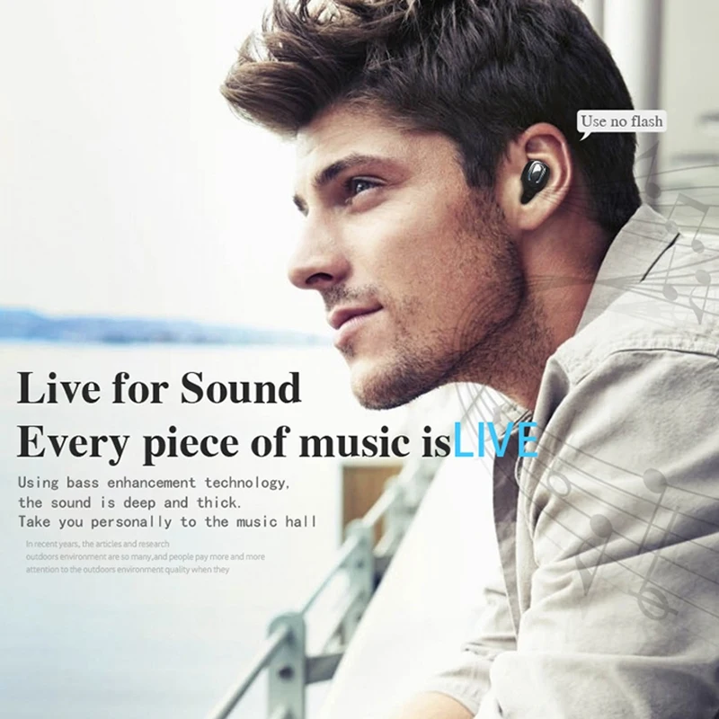 T18S TWS 5.0 Wireless Bluetooth Earphones Sports Earbuds Wireless Headset Portable Earphone with Charging Box Charging
T18S TWS 5.0 Wireless Bluetooth Earphones Sports Earbuds Wireless Headset Portable Earphone with Charging Box Charging
