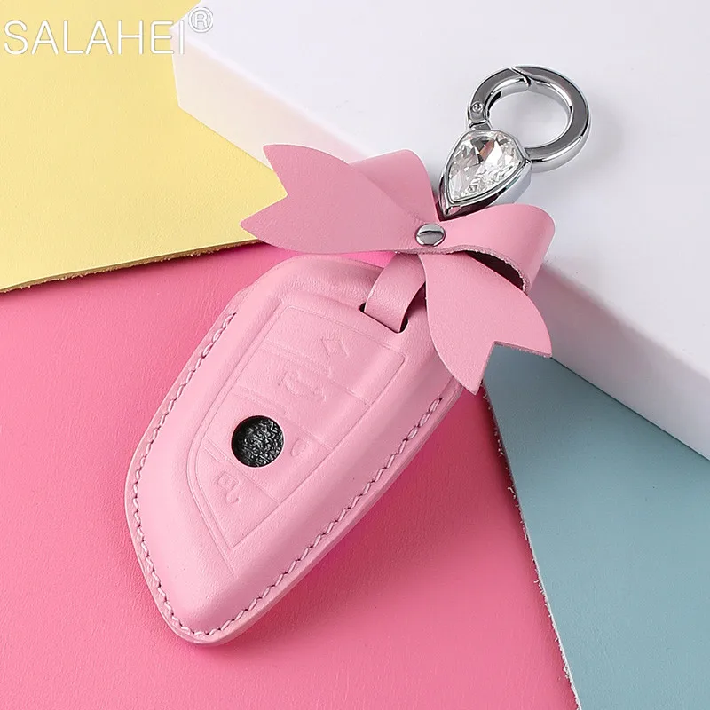 Leather Car Key Case For BMW X1 X3 X5 X6 Series 1 2 5 7 F15 F16 E53 E70 E39 F10 F30 F48 F39 G30 Keychain Bag Remote Fob Cover
Leather Car Key Case For BMW X1 X3 X5 X6 Series 1 2 5 7 F15 F16 E53 E70 E39 F10 F30 F48 F39 G30 Keychain Bag Remote Fob Cover