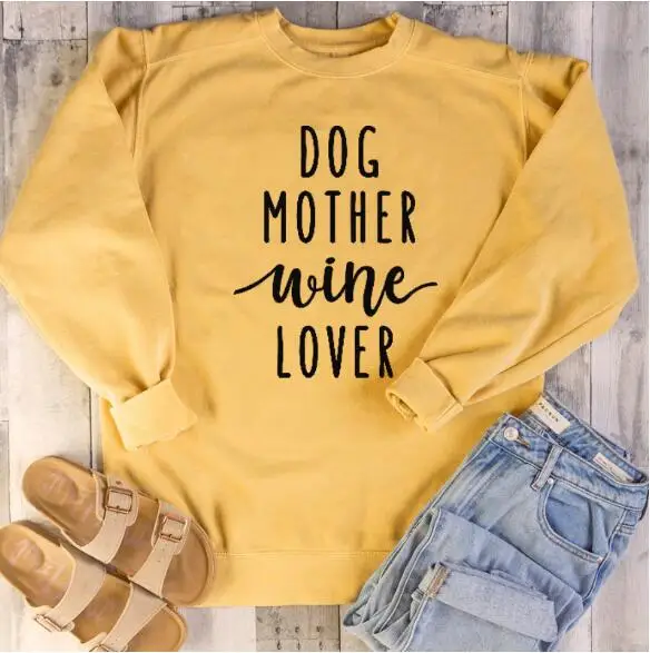 Kawaii Dog Mother Wine Lover Mama Women Sweatshirt Fashion Pullover Cotton Girl Clothing Full Sleeve Female Top Shirts Dropship
Kawaii Dog Mother Wine Lover Mama Women Sweatshirt Fashion Pullover Cotton Girl Clothing Full Sleeve Female Top Shirts Dropship