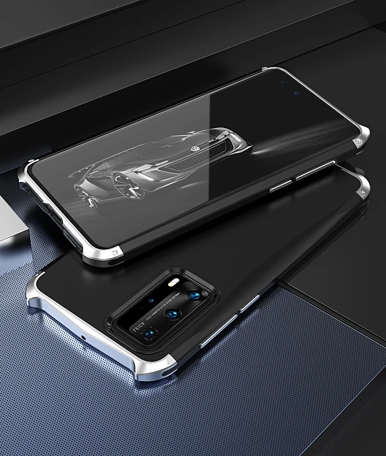 ICCKER Shockproof Frame Case for HUAWEI P40 Pro Luxury Aluminum Hit Color Metal Bumper Protective Shell Anti Drop Funda
ICCKER Shockproof Frame Case for HUAWEI P40 Pro Luxury Aluminum Hit Color Metal Bumper Protective Shell Anti Drop Funda