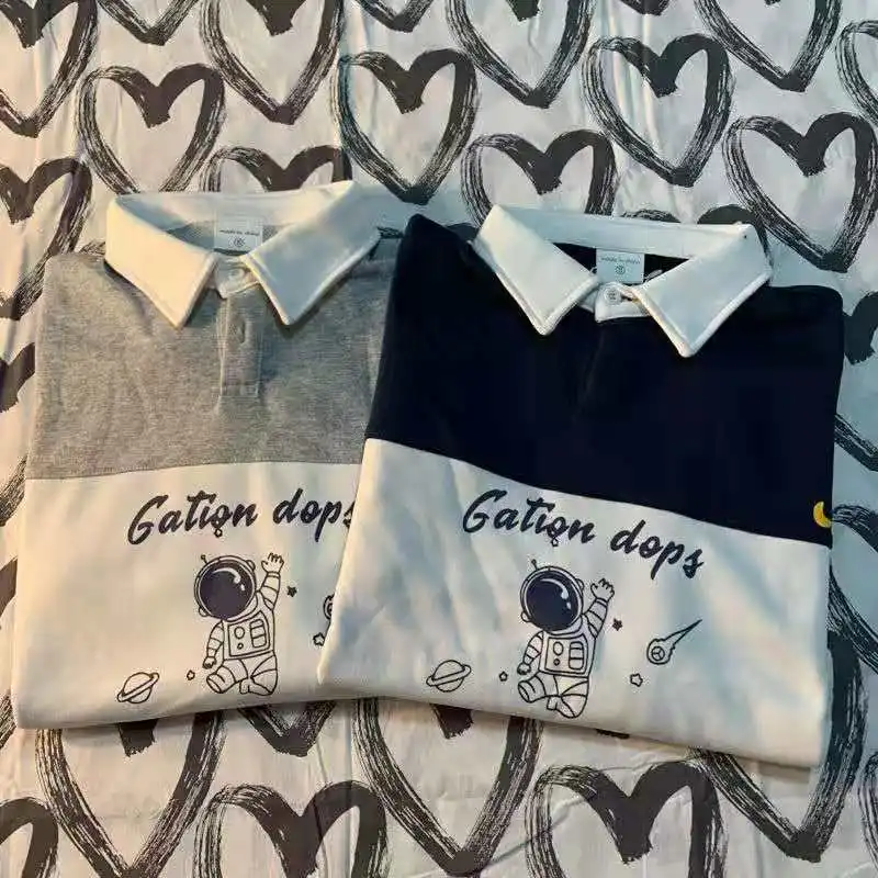 Summer Long Sleeve POLO Collar Oversize Hoodie Women Korean Loose Letter Print Women Tops Jacket Pullover Hoodies Sweatshirt
Summer Long Sleeve POLO Collar Oversize Hoodie Women Korean Loose Letter Print Women Tops Jacket Pullover Hoodies Sweatshirt