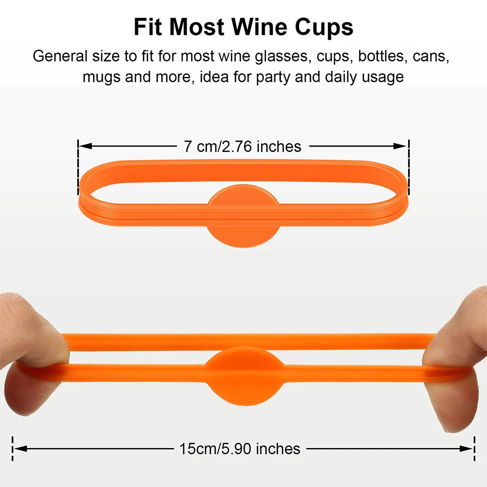 Drink Marker Wine Glass Silicone Strip Tag Marker Reusable Beverage Mark For Party Champagne Glasses Cocktail Beer Straw
Drink Marker Wine Glass Silicone Strip Tag Marker Reusable Beverage Mark For Party Champagne Glasses Cocktail Beer Straw