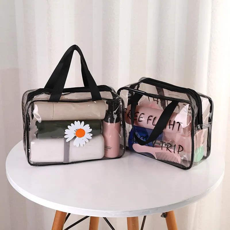 Large Transparent PVC Cosmetic Bag Women Letter Floral Travel Storage Pack Bathroom Waterproof Makeup Handbag Organizer Case
Large Transparent PVC Cosmetic Bag Women Letter Floral Travel Storage Pack Bathroom Waterproof Makeup Handbag Organizer Case
