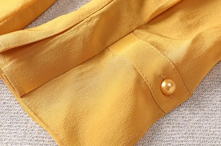 Spring Fall Fashion Womens Bow Collar Patchwork Yellow Long Sleeve Chiffon Blouse Top Shirt , Autumn Female Woman Tops Blouses
Spring Fall Fashion Womens Bow Collar Patchwork Yellow Long Sleeve Chiffon Blouse Top Shirt , Autumn Female Woman Tops Blouses