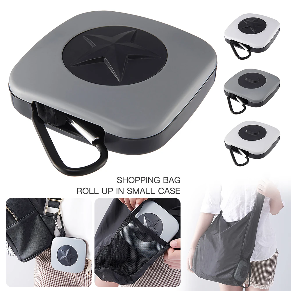 Portable Foldable Shopping Bag with Carabiner Magic Travel Tote Pouch Handbag Reusable Folding Eco Shoulder Bags Organizer
Portable Foldable Shopping Bag with Carabiner Magic Travel Tote Pouch Handbag Reusable Folding Eco Shoulder Bags Organizer
