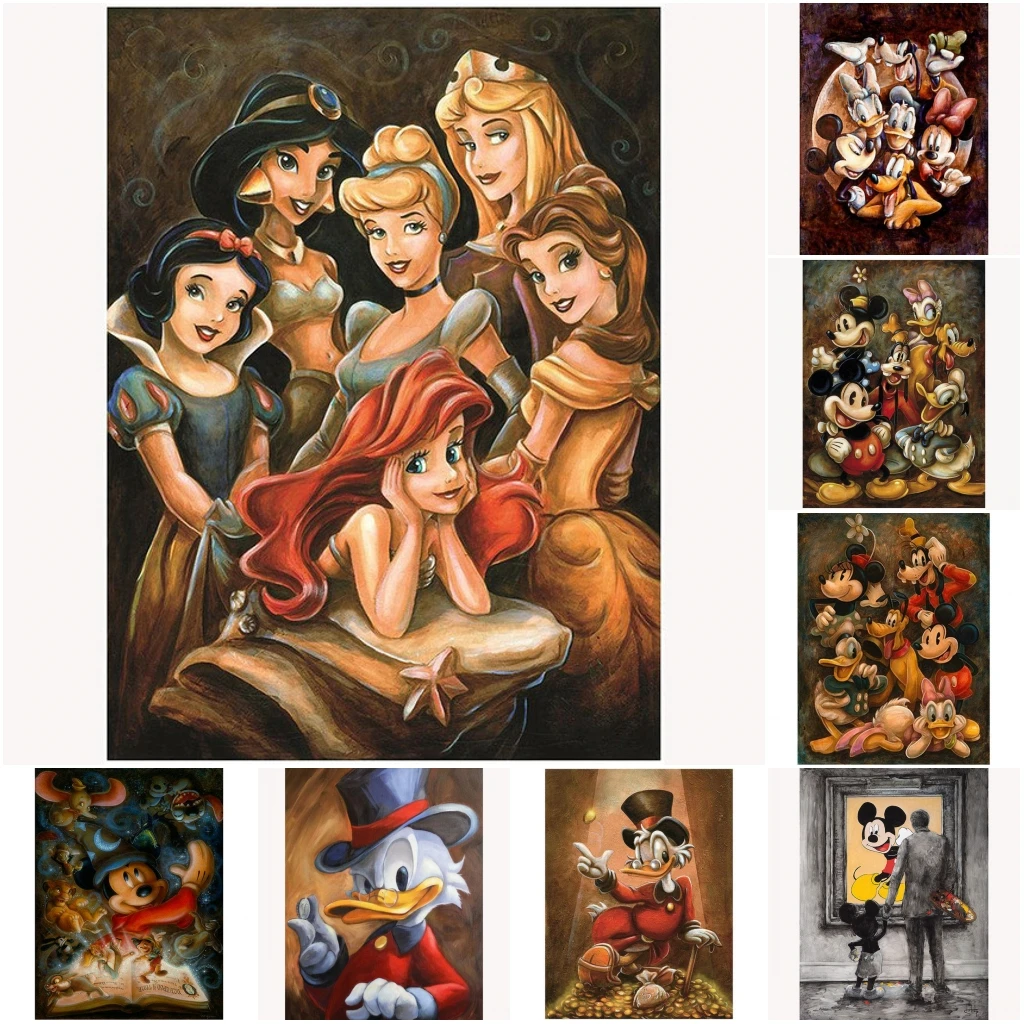 Disney Mickey Canvas Painting Mickey Mouse and Donald Duck for Child Decoration Living Room Snow White Poster Wall Art For Home
Disney Mickey Canvas Painting Mickey Mouse and Donald Duck for Child Decoration Living Room Snow White Poster Wall Art For Home