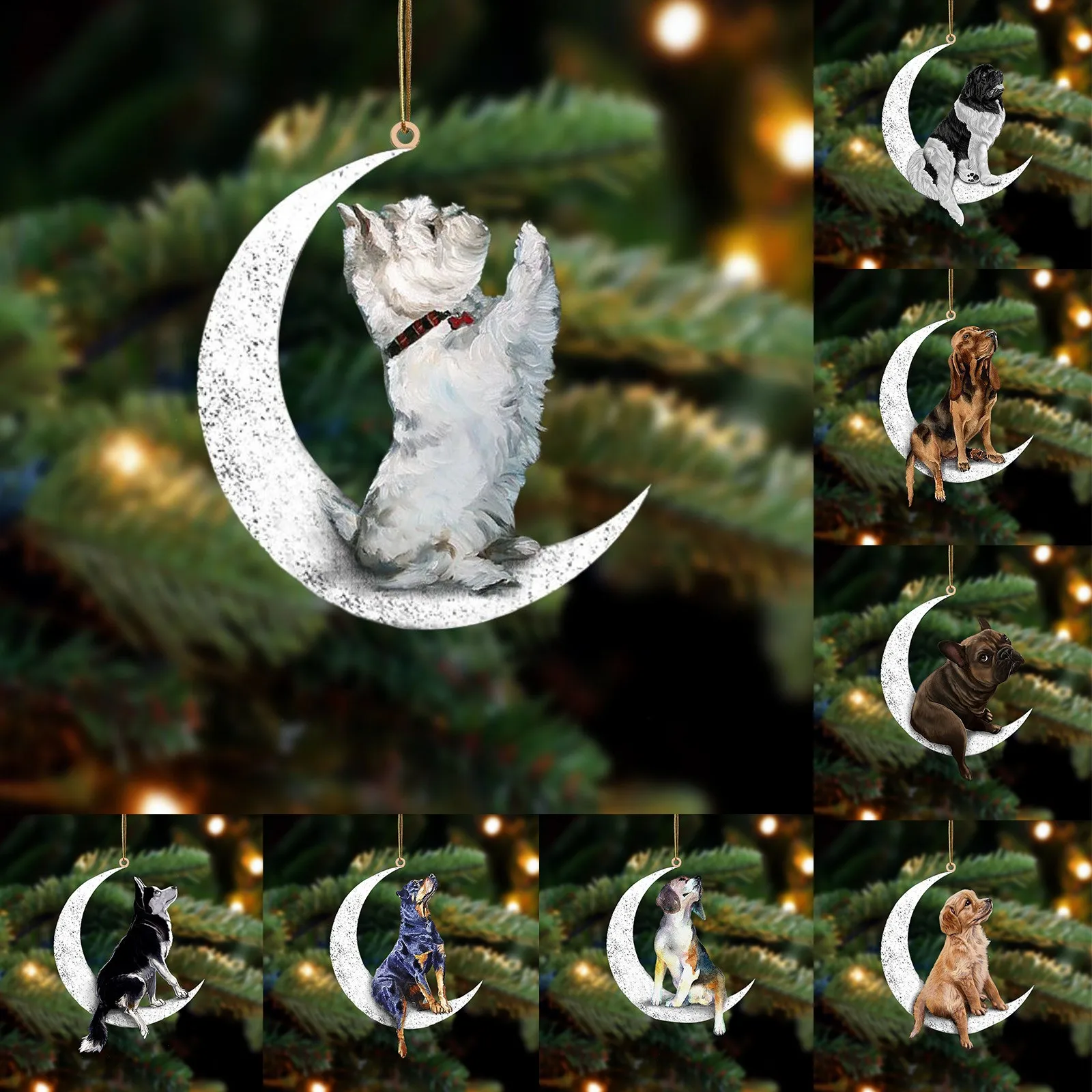 Рождественская собака, кошка на Луне, витражные окна, украшения, подарок для друзей, рождественские уличные украшения, деревянные украшения
Рождественская собака, кошка на Луне, витражные окна, украшения, подарок для друзей, рождественские уличные украшения, деревянные украшения