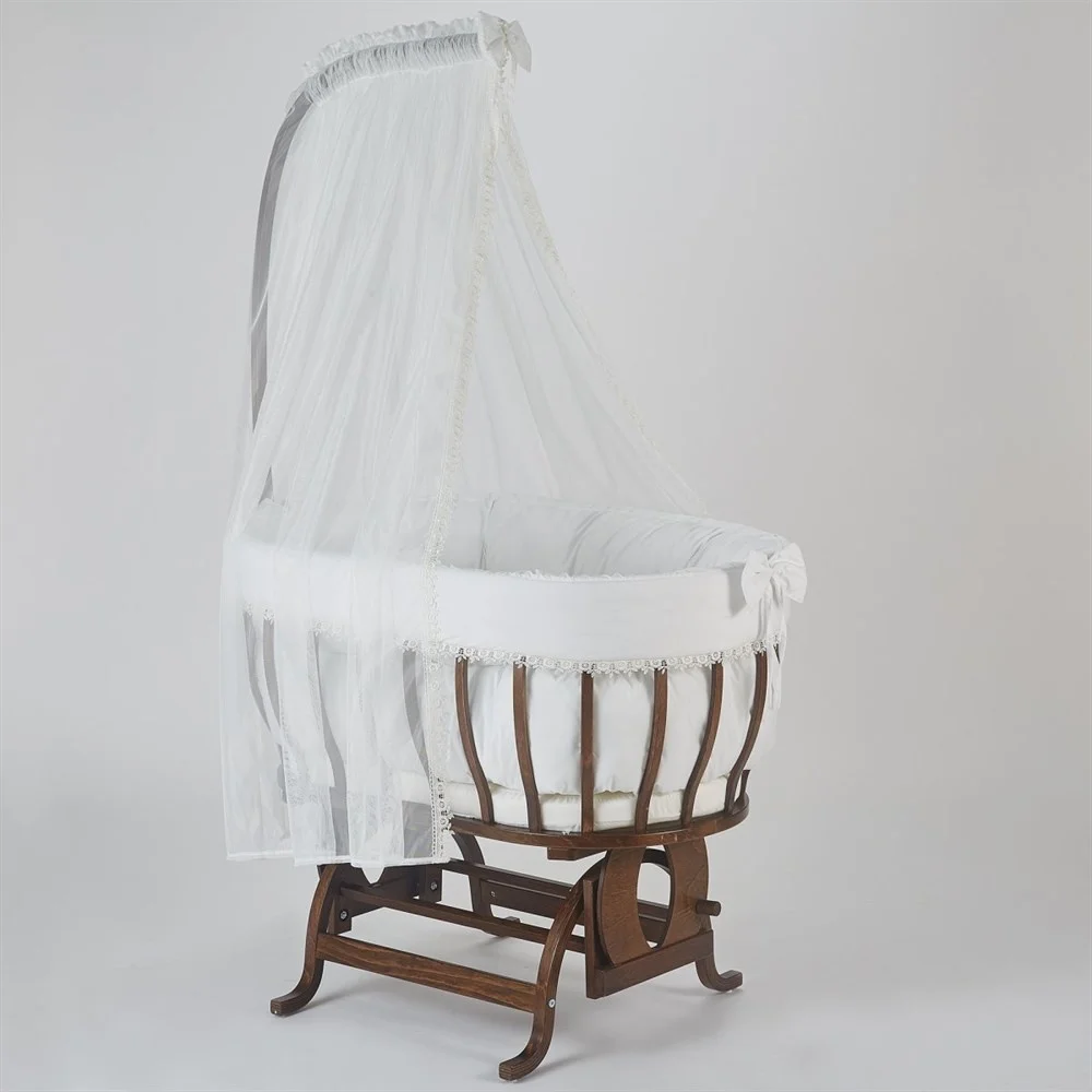 Детская кроватка, пододеяльник, подушка, москитная сетка, кресло-люлька, кресло-люлька, кресло-корзина, боковая мебель 
Детская кроватка, пододеяльник, подушка, москитная сетка, кресло-люлька, кресло-люлька, кресло-корзина, боковая мебель