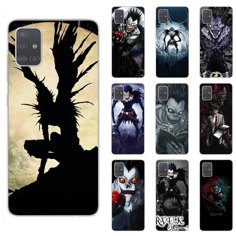 

Death Note Ryuk Kira Phone Case For Samsung S5 S6 S7 S8 S9 S10 S20 plus lite A51 A71 A21S Transparent Cover
