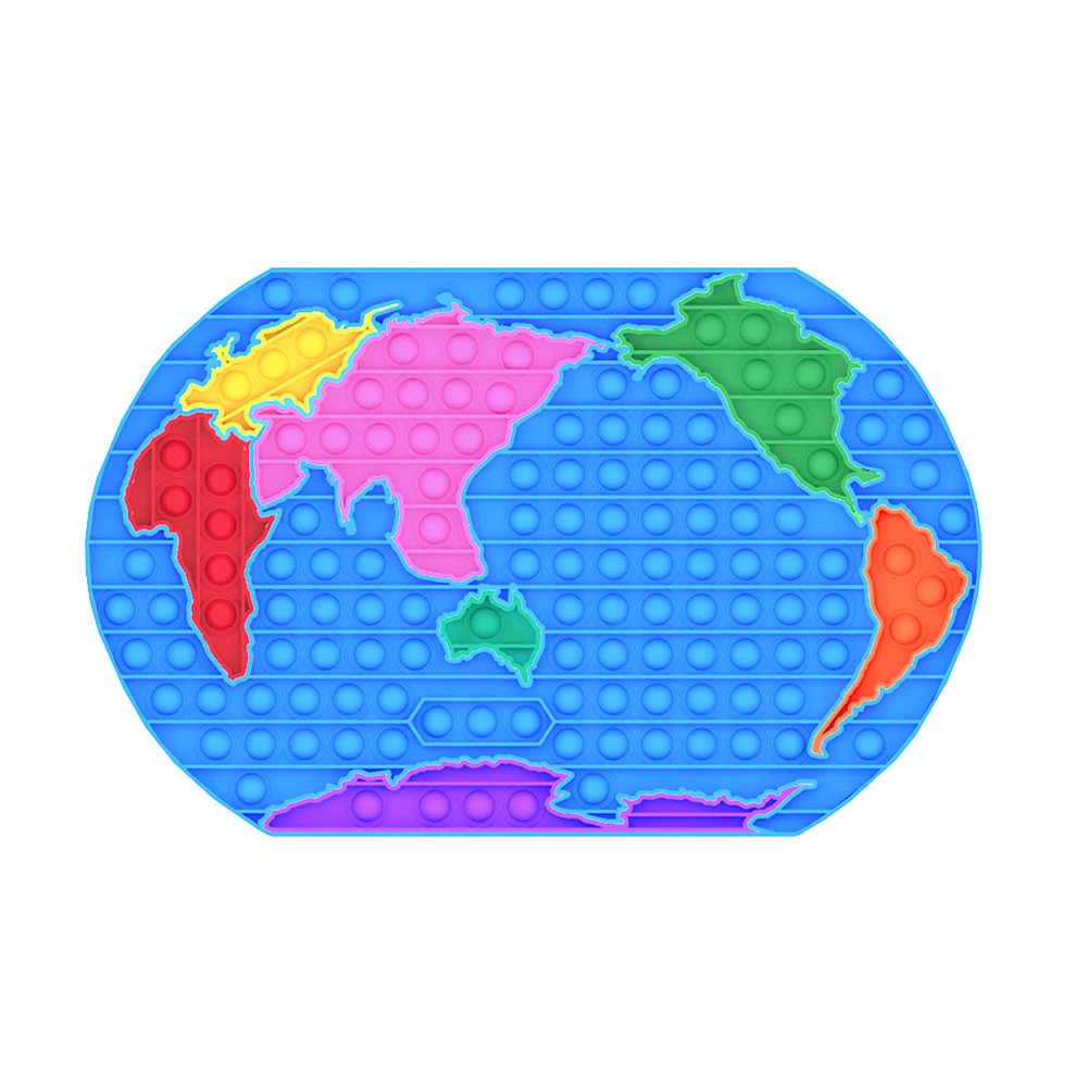 Silicone Stitching World Map Push Bubble Sensory Toy Anti-stress Relaxing Fidget Autism Stress Relief Concentration Training Toy
Silicone Stitching World Map Push Bubble Sensory Toy Anti-stress Relaxing Fidget Autism Stress Relief Concentration Training Toy