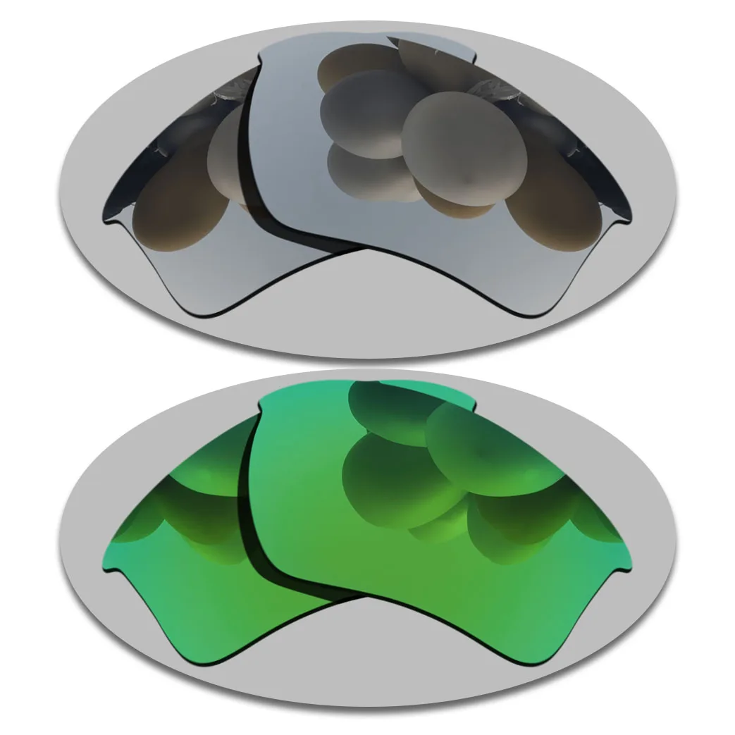Silver &Green Mirrored Polarized Replacement Lenses for-Half Jacket 2.0 XL Frame 100% UVA & UVB Anti-Scratch Anti-Reflective
Silver &Green Mirrored Polarized Replacement Lenses for-Half Jacket 2.0 XL Frame 100% UVA & UVB Anti-Scratch Anti-Reflective