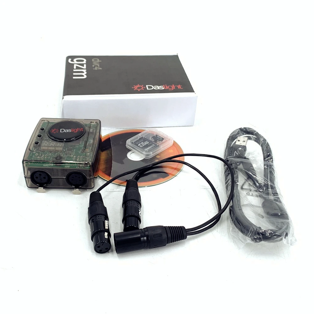 DVC4 GZM виртуальной контроллер DMX USB светильник ing Интерфейс для диско ди-Джея свет