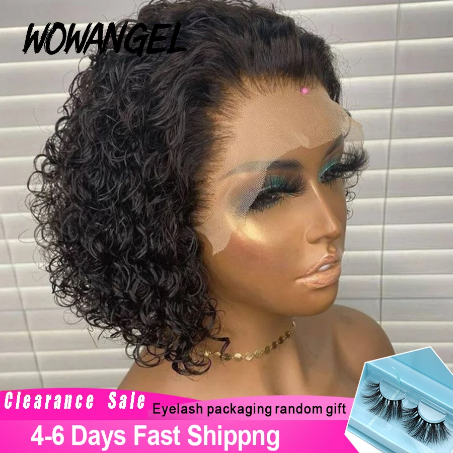 Pixie Cut Lace Front Wigs Preplucked Blunt Cut Bob Lace Wigs Short Lace Front Human Hair Wigs Water Wave Curly Lace Closure Wigs
Pixie Cut Lace Front Wigs Preplucked Blunt Cut Bob Lace Wigs Short Lace Front Human Hair Wigs Water Wave Curly Lace Closure Wigs