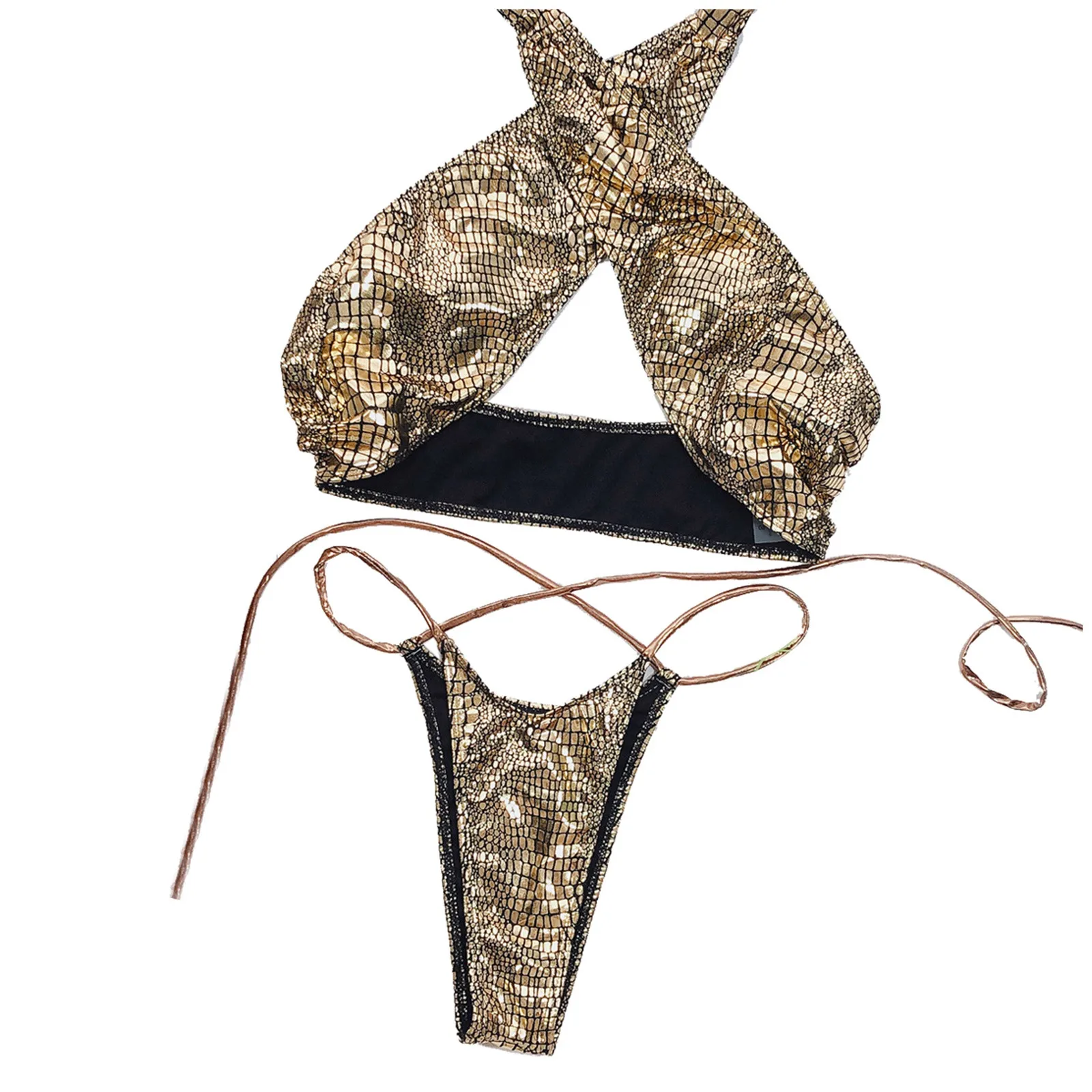 Fashion Women Sexy Bikini Sexy Patent Leather Bandage Swimsuit Bikini Bathing Suit Women Push Up Snake Print
Fashion Women Sexy Bikini Sexy Patent Leather Bandage Swimsuit Bikini Bathing Suit Women Push Up Snake Print