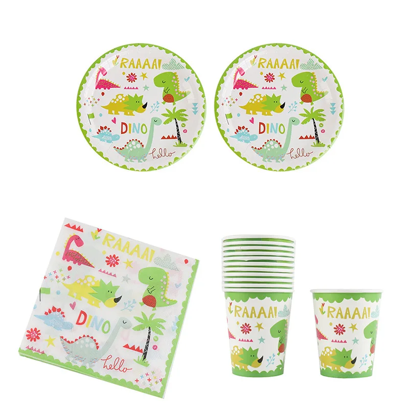 AVEBIEN Cartoon Dinosaur Children Birthday Party Tableware Set Disposable Tableware Paper Plate Paper Cup New Year Gifts 2021
AVEBIEN Cartoon Dinosaur Children Birthday Party Tableware Set Disposable Tableware Paper Plate Paper Cup New Year Gifts 2021