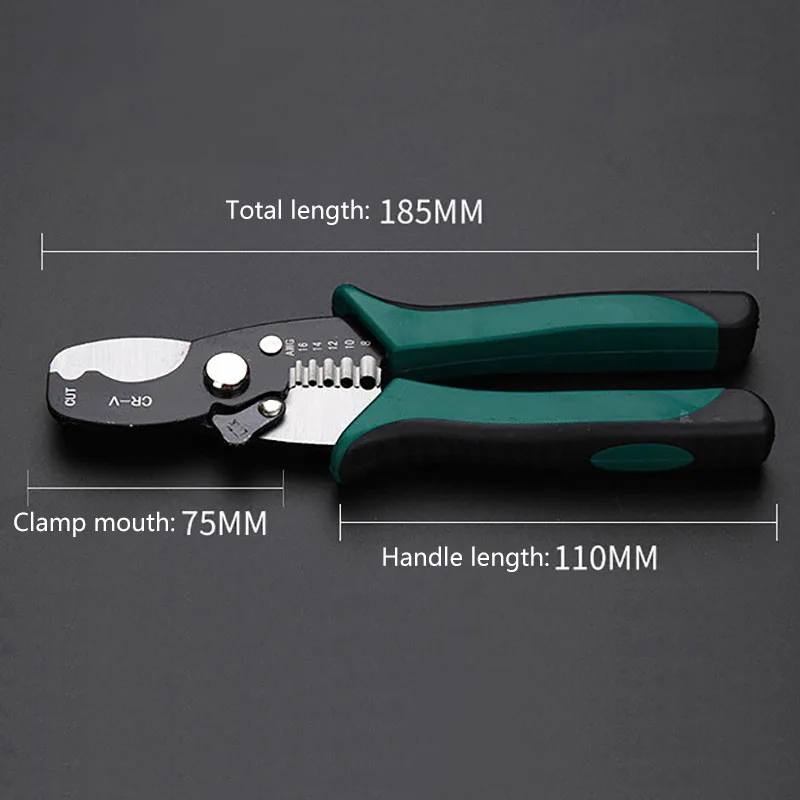 Multifunctional Wire Stripper Cable Stripper Repair Tool Pliers Cable Wire Stripping Pliers Crimping Tool Pliers Cutting Tools
Multifunctional Wire Stripper Cable Stripper Repair Tool Pliers Cable Wire Stripping Pliers Crimping Tool Pliers Cutting Tools