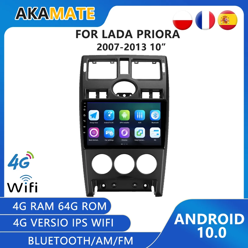 Автомагнитола 2DIN, HD мультимедийный видеоплеер, Android 10,0, 2 Гб 32 Гб ПЗУ, Carplay, Bluetooth, GPS, FM, автомобильный стрит для Lada Priora 2007 2013
Автомагнитола 2DIN, HD мультимедийный видеоплеер, Android 10,0, 2 Гб 32 Гб ПЗУ, Carplay, Bluetooth, GPS, FM, автомобильный стрит для Lada Priora 2007 2013