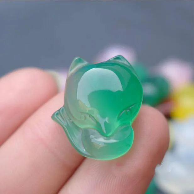 Drop Shipping Women Pendants Green Chalcedony Fox Pendant Necklaces 2018 For Women Fashion Jewelry DIY Accessories 
Drop Shipping Women Pendants Green Chalcedony Fox Pendant Necklaces 2018 For Women Fashion Jewelry DIY Accessories