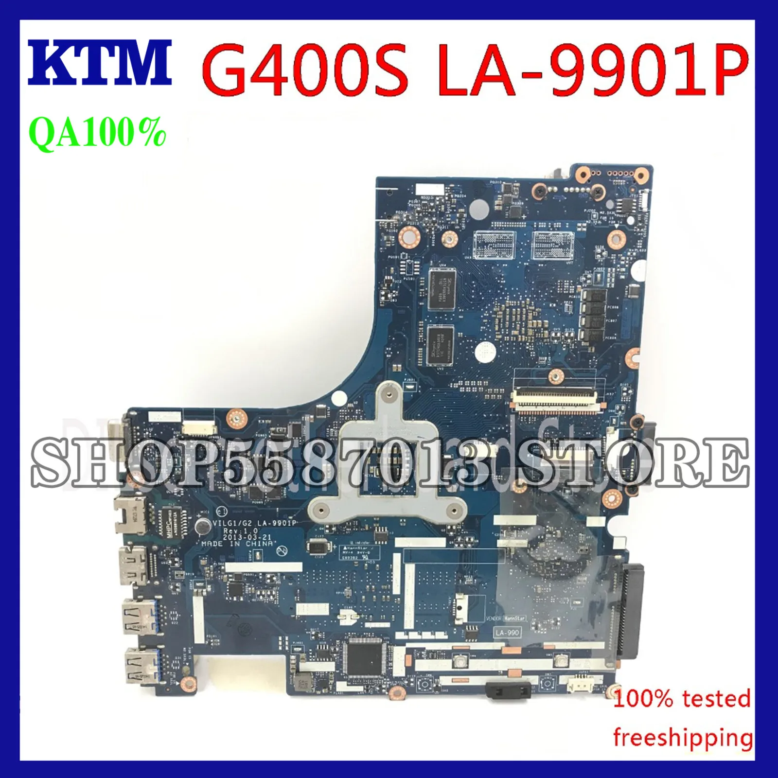 KEFU LA-9901P For Lenovo G400S Laptop Motherboard VILG1/G2 LA-9901P REV:1.0 HM70 Test ORIGINAL
KEFU LA-9901P For Lenovo G400S Laptop Motherboard VILG1/G2 LA-9901P REV:1.0 HM70 Test ORIGINAL