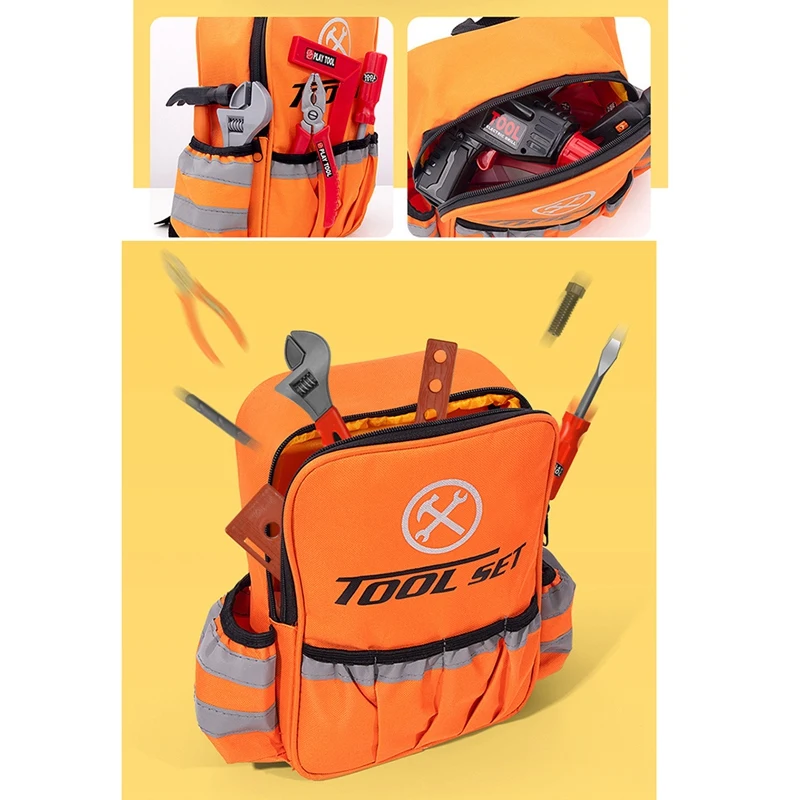 25Pcs/Set Children Pretend Play Repair Tool Toys Baby Repair Tool Toy Pretend Play Toys House Tool Set with Storage Bag 
25Pcs/Set Children Pretend Play Repair Tool Toys Baby Repair Tool Toy Pretend Play Toys House Tool Set with Storage Bag