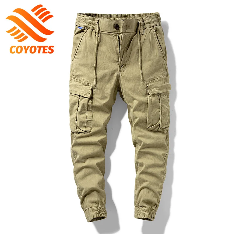 Мужские брюки-карго, из хлопка, на осень/зиму 
Мужские брюки-карго, из хлопка, на осень/зиму