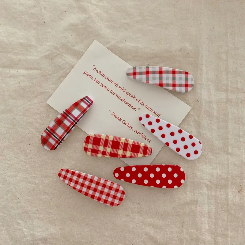 6 Packs Cherry Red Wild Sweet Girl Cute Red Polka Dot Lattice Outer Starting Clip Bb Clip Soft Girl Bangs Clip Hair Accessories
6 Packs Cherry Red Wild Sweet Girl Cute Red Polka Dot Lattice Outer Starting Clip Bb Clip Soft Girl Bangs Clip Hair Accessories
