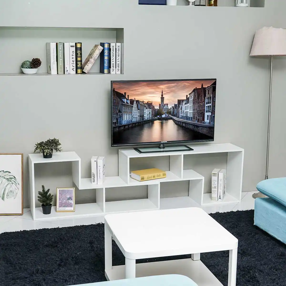 Irregular Multifunction TV Unit Bookcase Storage Shelf Combination TV Bracket Home Furnishings TV Stand Living Room Furniture
Irregular Multifunction TV Unit Bookcase Storage Shelf Combination TV Bracket Home Furnishings TV Stand Living Room Furniture