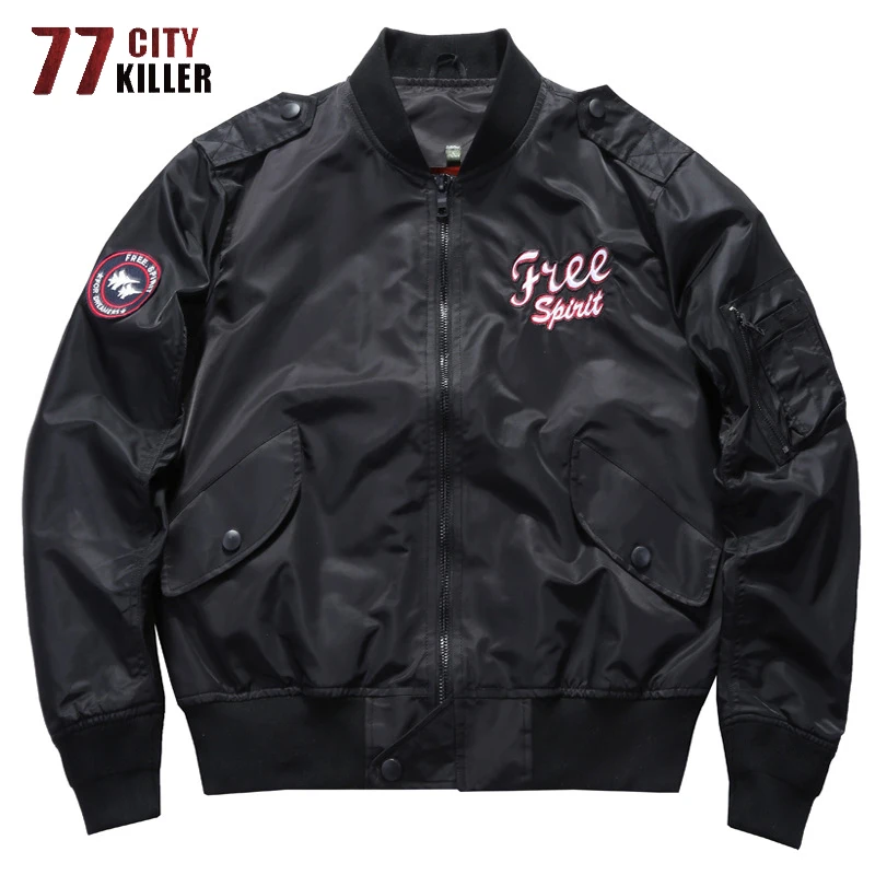 77City Killer Bomber Jacket Men Spring Autumn MA-1 Streetwear Air Force Jackets Male Military Windbreaker Coat Chaqueta Hombre
77City Killer Bomber Jacket Men Spring Autumn MA-1 Streetwear Air Force Jackets Male Military Windbreaker Coat Chaqueta Hombre