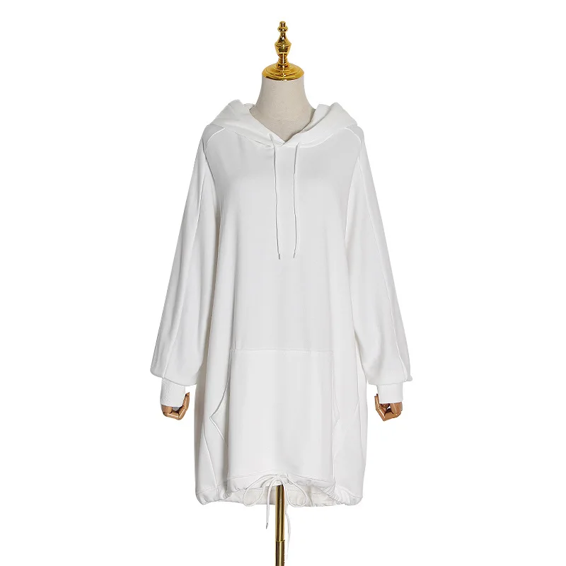 Solid color women's sweater hooded loose size bat long sleeve irregular lace-up sweater women's top
Solid color women's sweater hooded loose size bat long sleeve irregular lace-up sweater women's top
